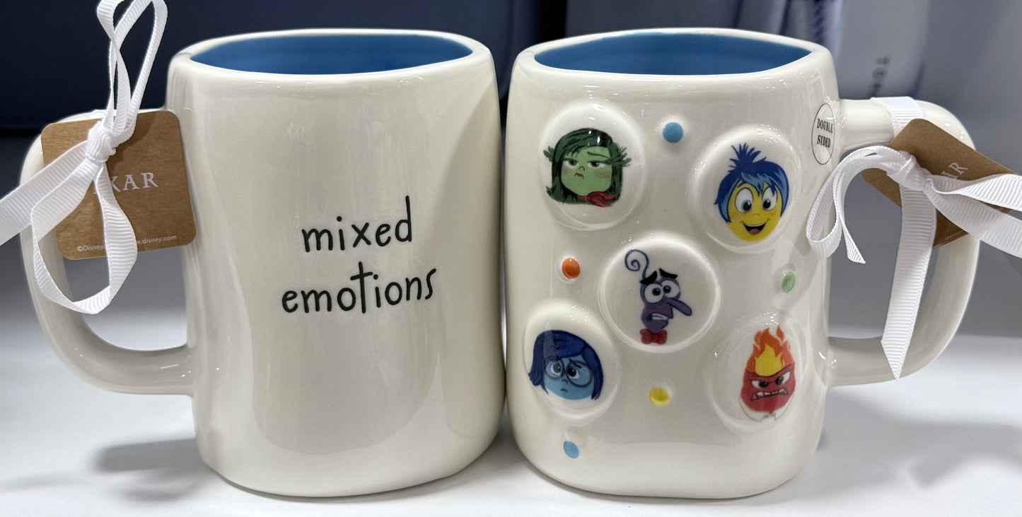 New Rae Dunn x Inside Out Movie ceramic coffee mug MIXED EMOTIONS
