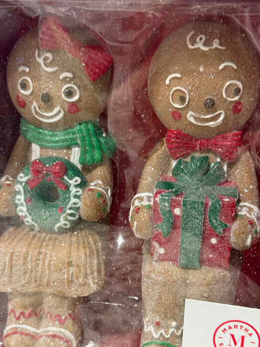 New Martha Stewart resin gingerbread people shelf sitters