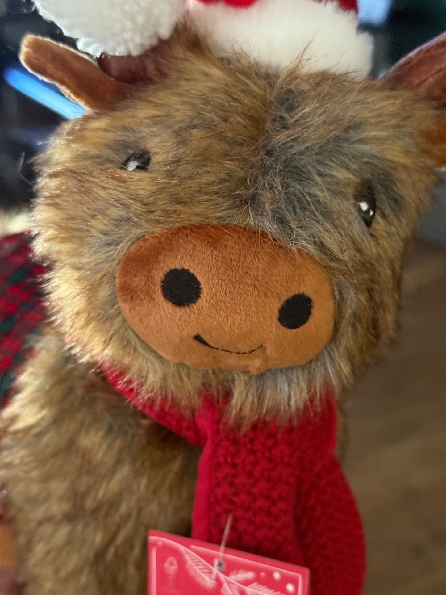 New plush Martha Stewart highland cow Christmas decor