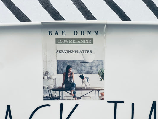 New Rae Dunn white outdoor backyard bbq serving tray