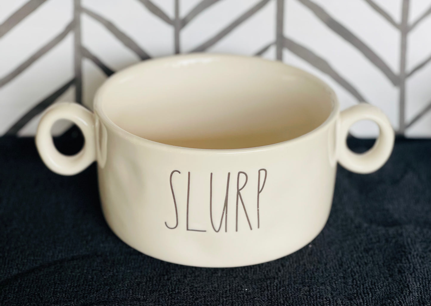 New Rae Dunn ceramic soup bowl-Slurp