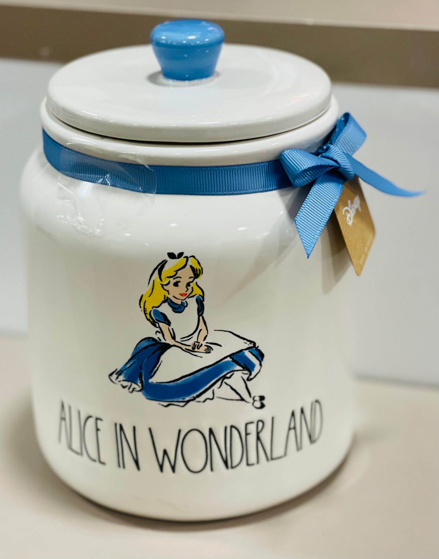 New Rae Dunn Alice in Wonderland line ceramic canister