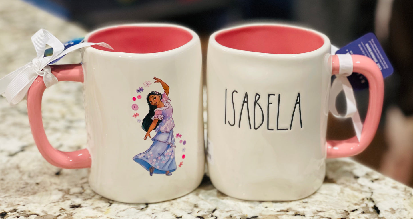 New Rae Dunn Disney Encanto movie ceramic coffee mug decor ISABELA