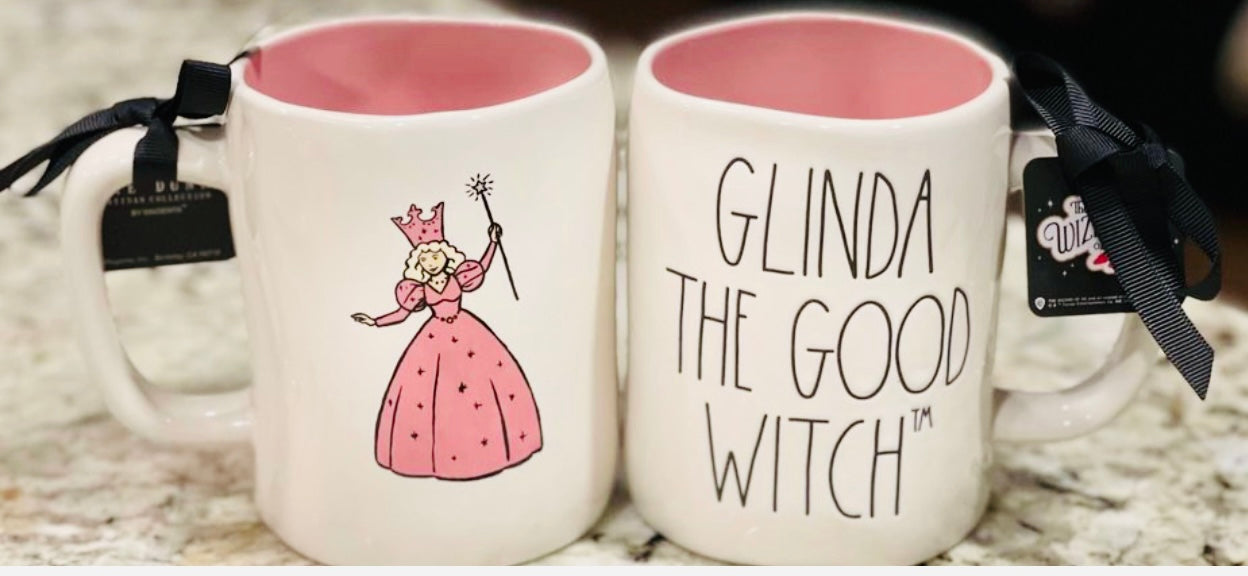 New Rae Dunn ceramic Wizard of Of coffee mug -GLINDA THE GOOD WITCH –  You're Never Quite Dunn