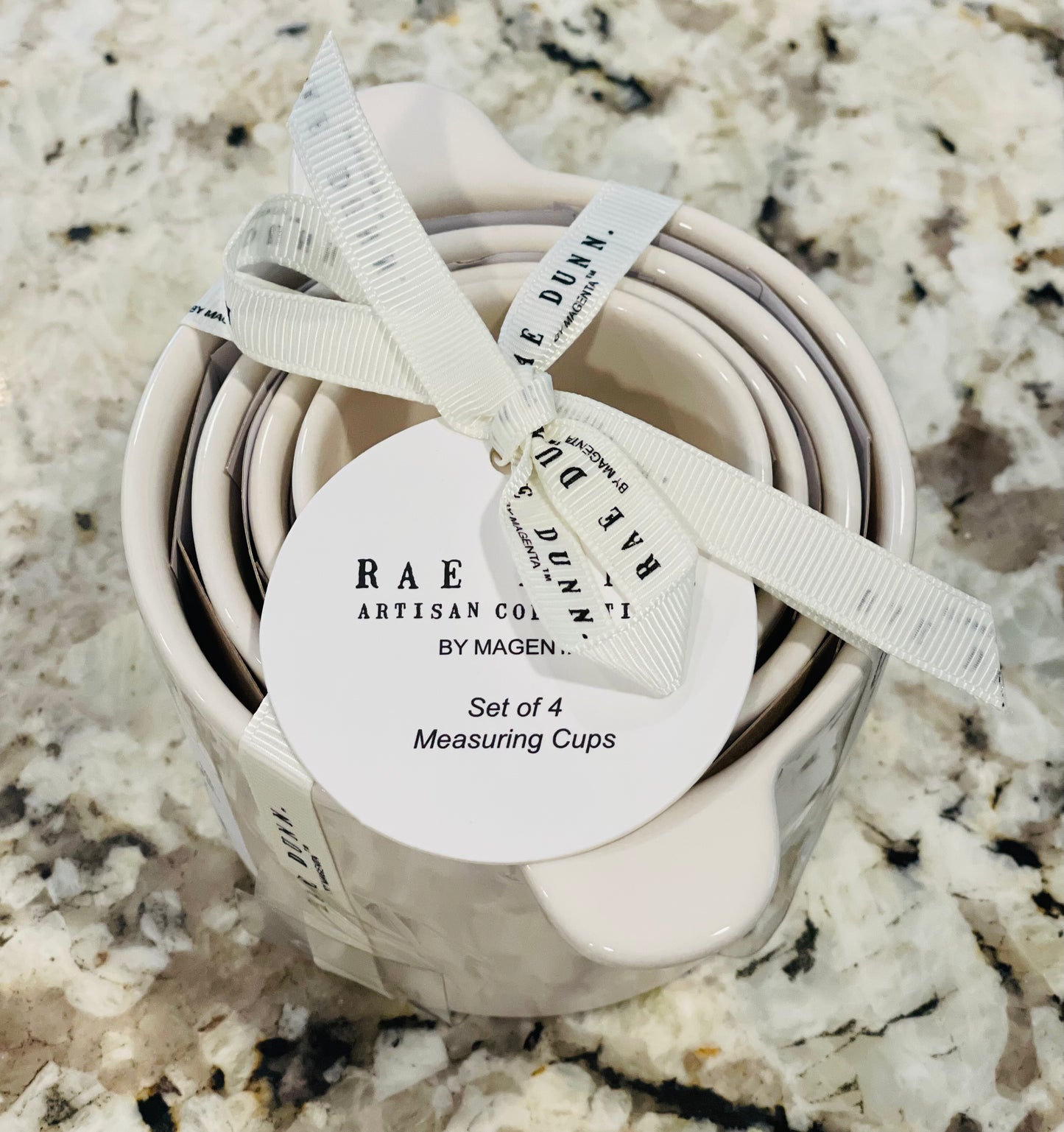 New Rae Dunn white ceramic New Release 2023 bucket style plain measuring cups