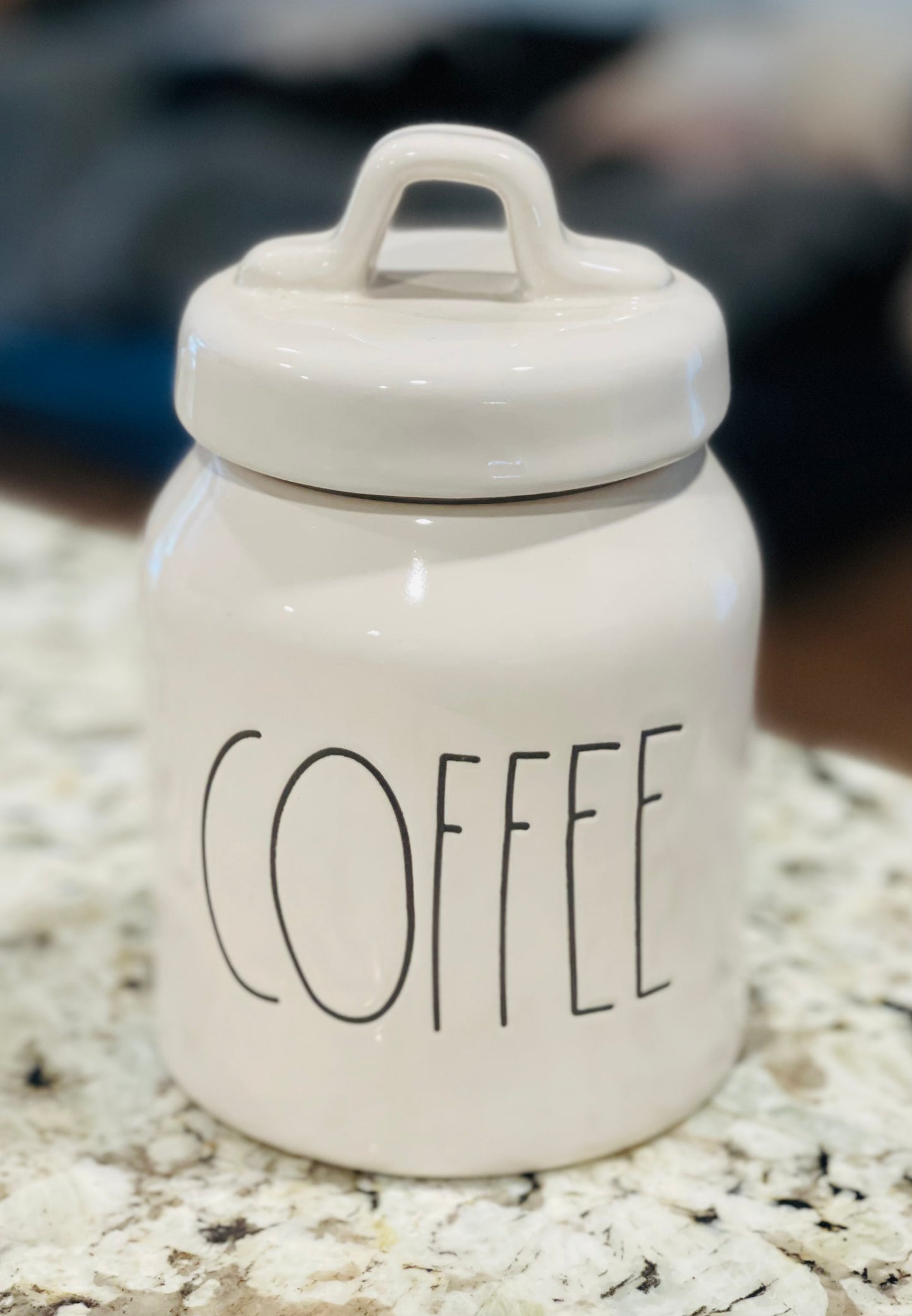New Rae Dunn fat lid ceramic canister 6.5 COFFEE