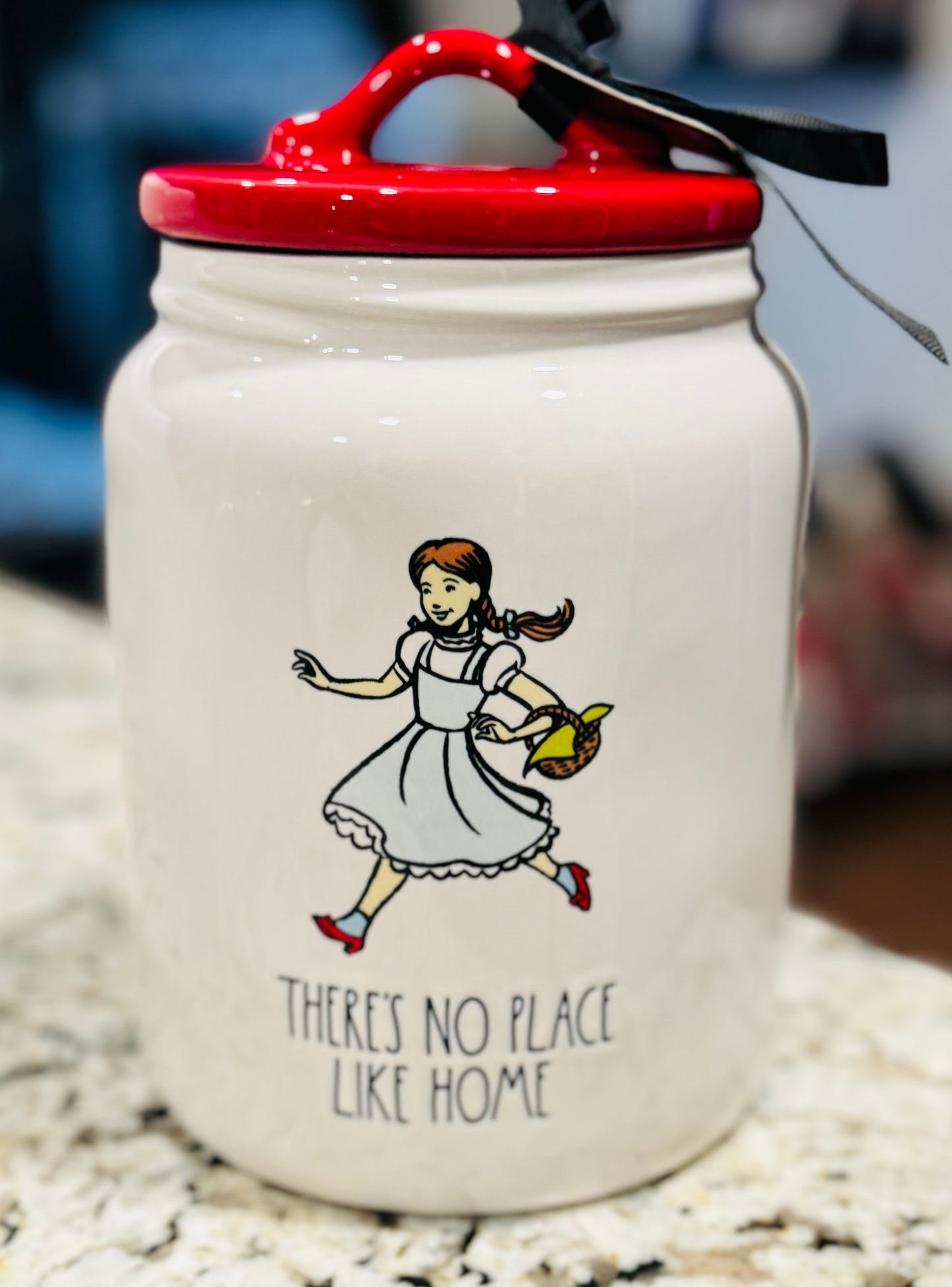 New Rae Dunn x Wizard of Oz ceramic 8” canister THERE’S NO PLACE LIKE HOME