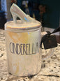 New Rae Dunn x Disney’s CINDERELLA iridescent ceramic slipper topped coffee mug