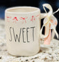 New Rae Dunn ceramic coquette coffee mug SWEET