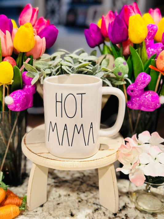 New Rae Dunn ceramic coffee mug HOT MAMA