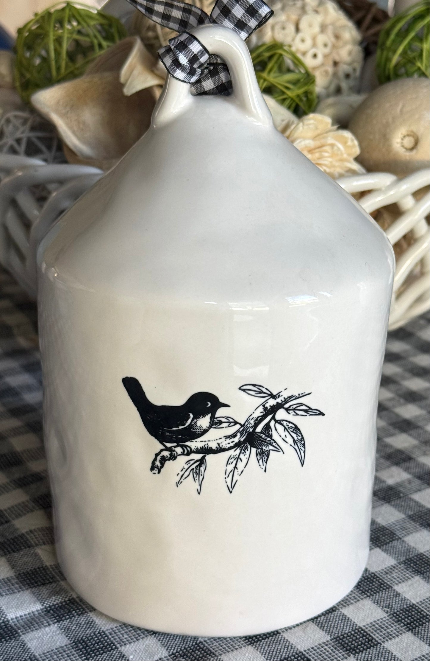 New Rae Dunn white ceramic CHIRP birdhouse