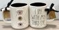 New Rae Dunn white ceramic Halloween coffee mug I SPY WITH MY THIRD EYE
