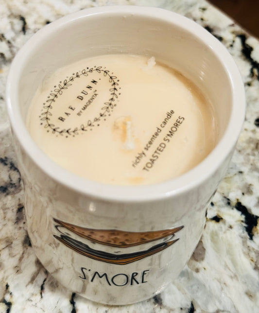 New Rae Dunn ceramic SMORE 8.7 oz candle