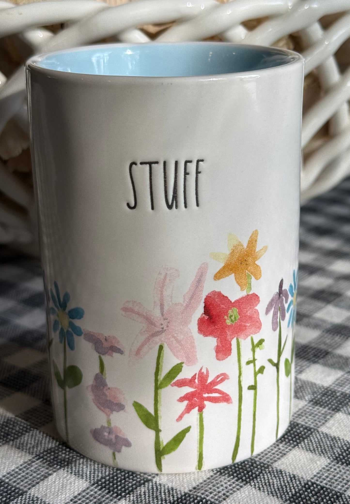 New Rae Dunn 3-piece ceramic floral bathroom accessories set SOAP, STUFF