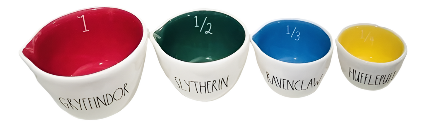 New Rae Dunn x Harry Potter ceramic New Release measuring cup set