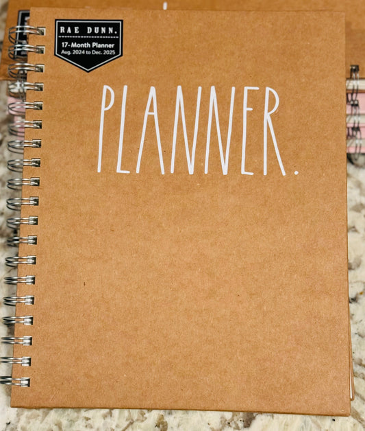 New Rae Dunn 2025 PLANNER hardback-spiral