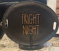 New Rae Dunn black ceramic large serving platter/tray FRIGHT NIGHT 15” Halloween decor