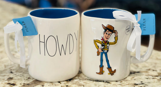 New Rae Dunn x Pixar Toy Story coffee white coffee mug HOWDY