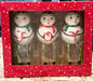 New Joanna Parker snowman JOY christmas holiday shelf sitter set