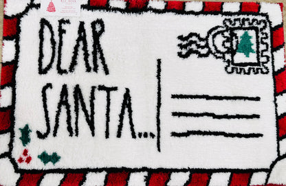 New Rae Dunn Christmas bath mat DEAR SANTA…