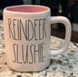 New Rae Dunn white ceramic Christmas coffee mug decor REINDEER SLUSHIE