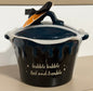 New Rae Dunn iridescent ceramic baking dish BUBBLE BUBBLE TOIL & TROUBLE