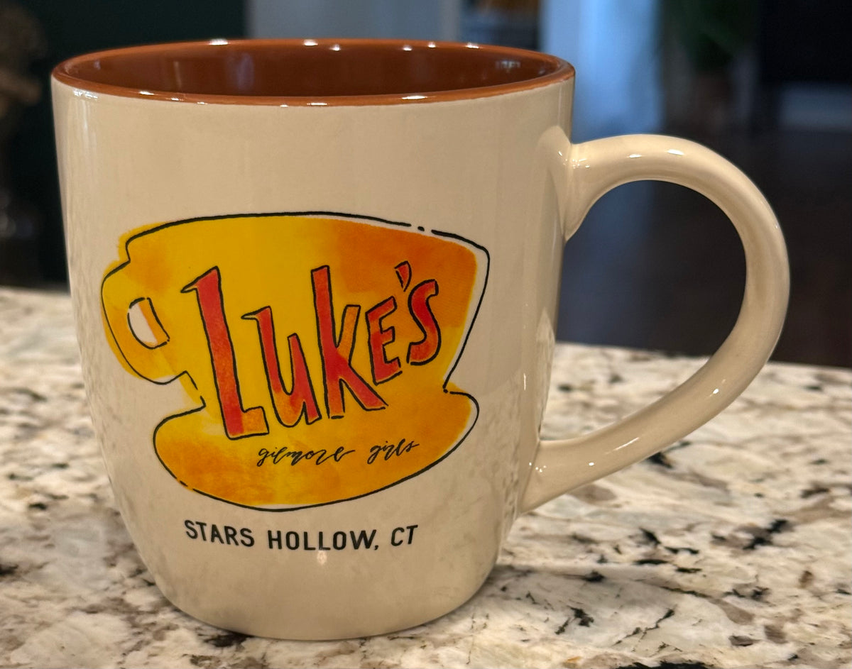 New 18oz ceramic brown/tans Luke’s Gilmore Girls coffee mug