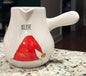 New Rae Dunn white ceramic Christmas decor cocoa pot BELIEVE