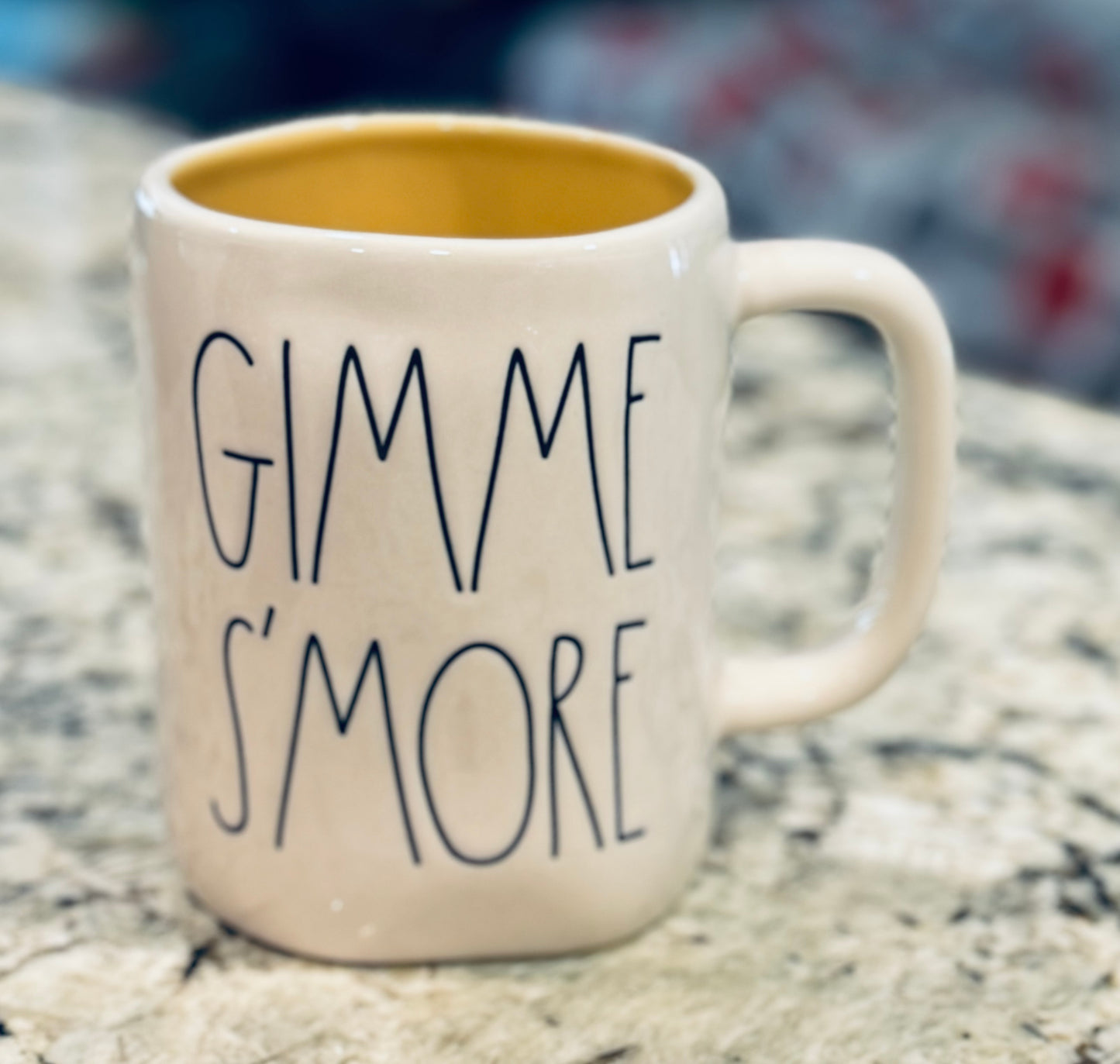 New Rae Dunn white ceramic coffee mug GIMME S’MORE