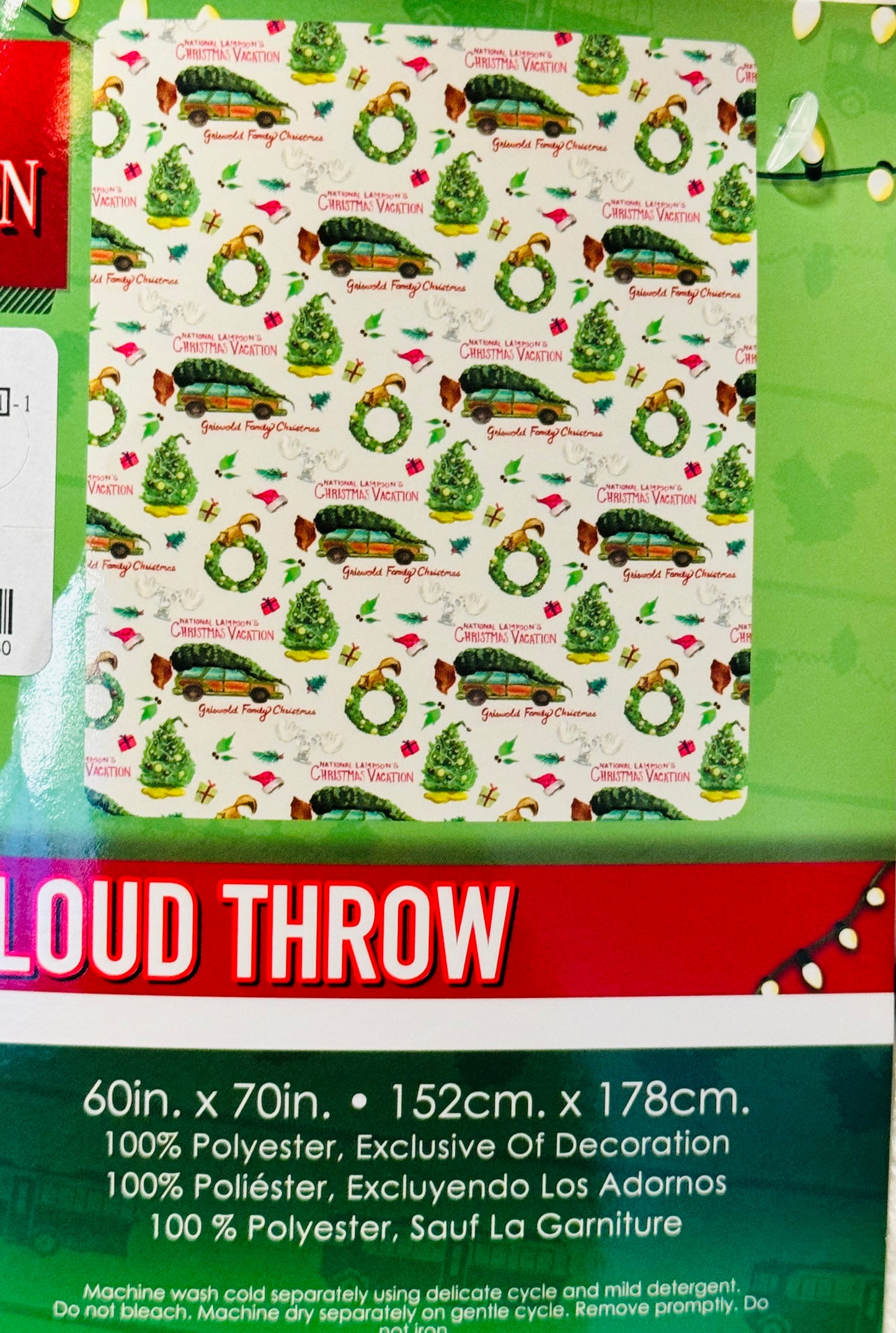 New National Lampoon’s Christmas Vacation cloud throw blanket 60x70