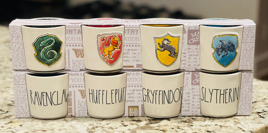 New Rae Dunn x Harry Potter ceramic 4-piece ramekin cup set