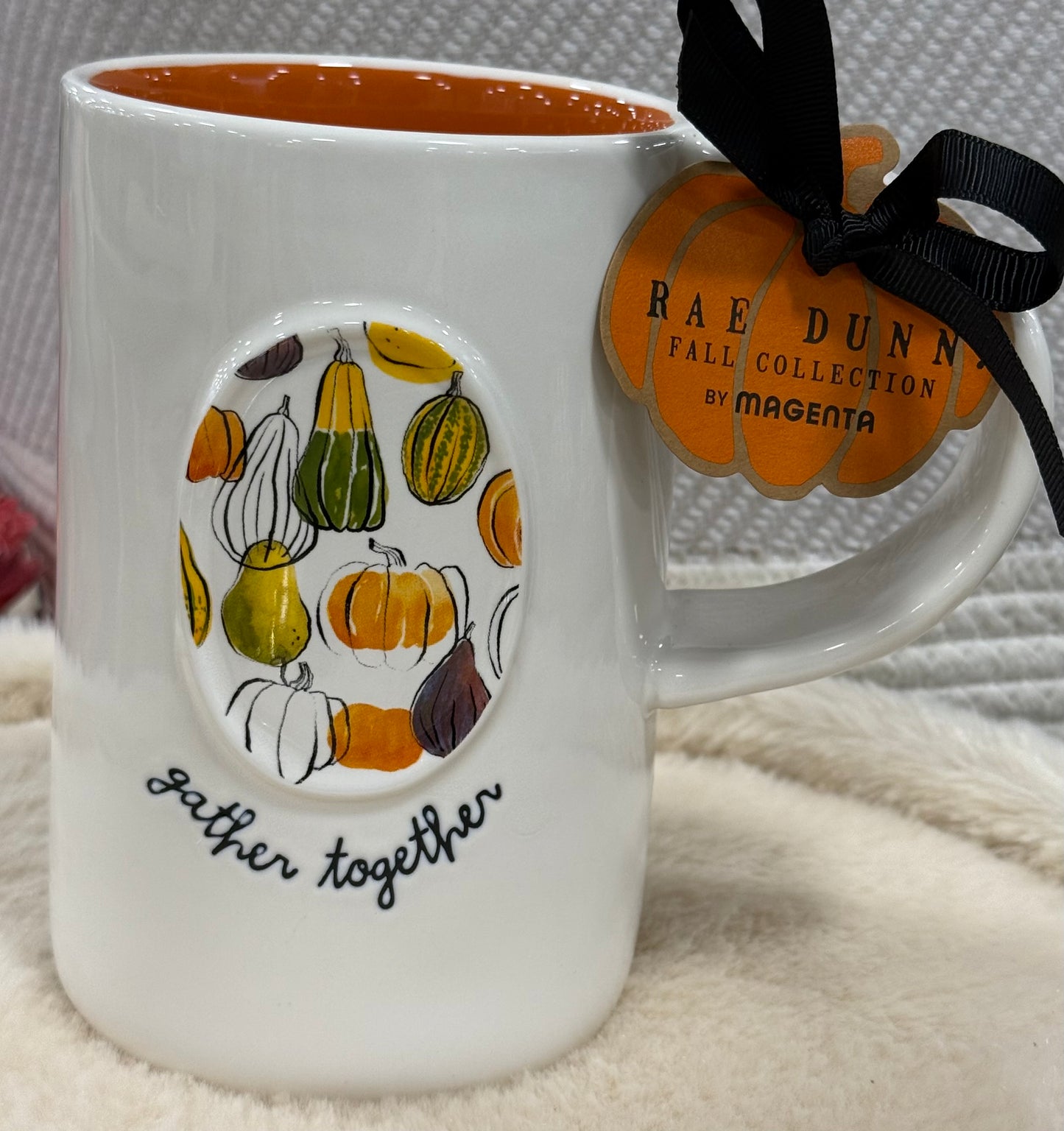 New Rae Dunn fall ceramic coffee mug GATHER TOGETHER