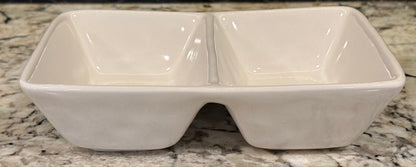 Rae Dunn white ceramic HOPE. BELIEVE. trinket tray storage holder