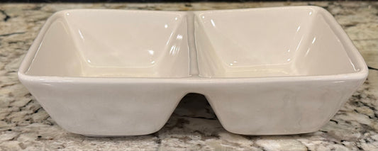 Rae Dunn white ceramic HOPE. BELIEVE. trinket tray storage holder