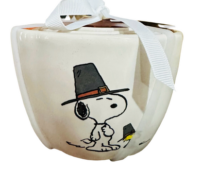 New Rae Dunn x Peanuts Snoopy Fall Thanksgiving ceramic measuring cup set