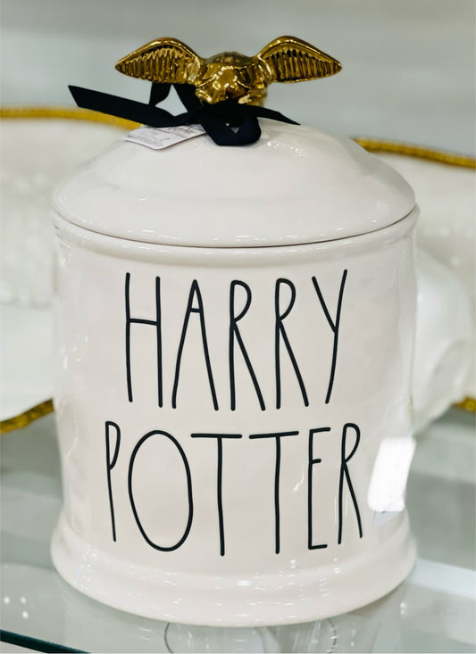 New Rae Dunn x Harry Potter ceramic cookie jar storage container