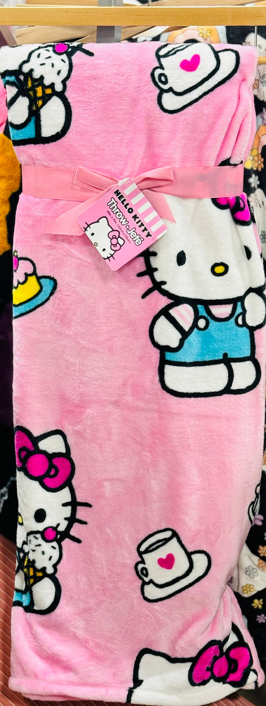 New Hello Kitty IceCream throw blanket 50x70