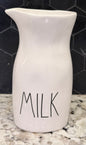 New Rae Dunn white ceramic MILK carafe