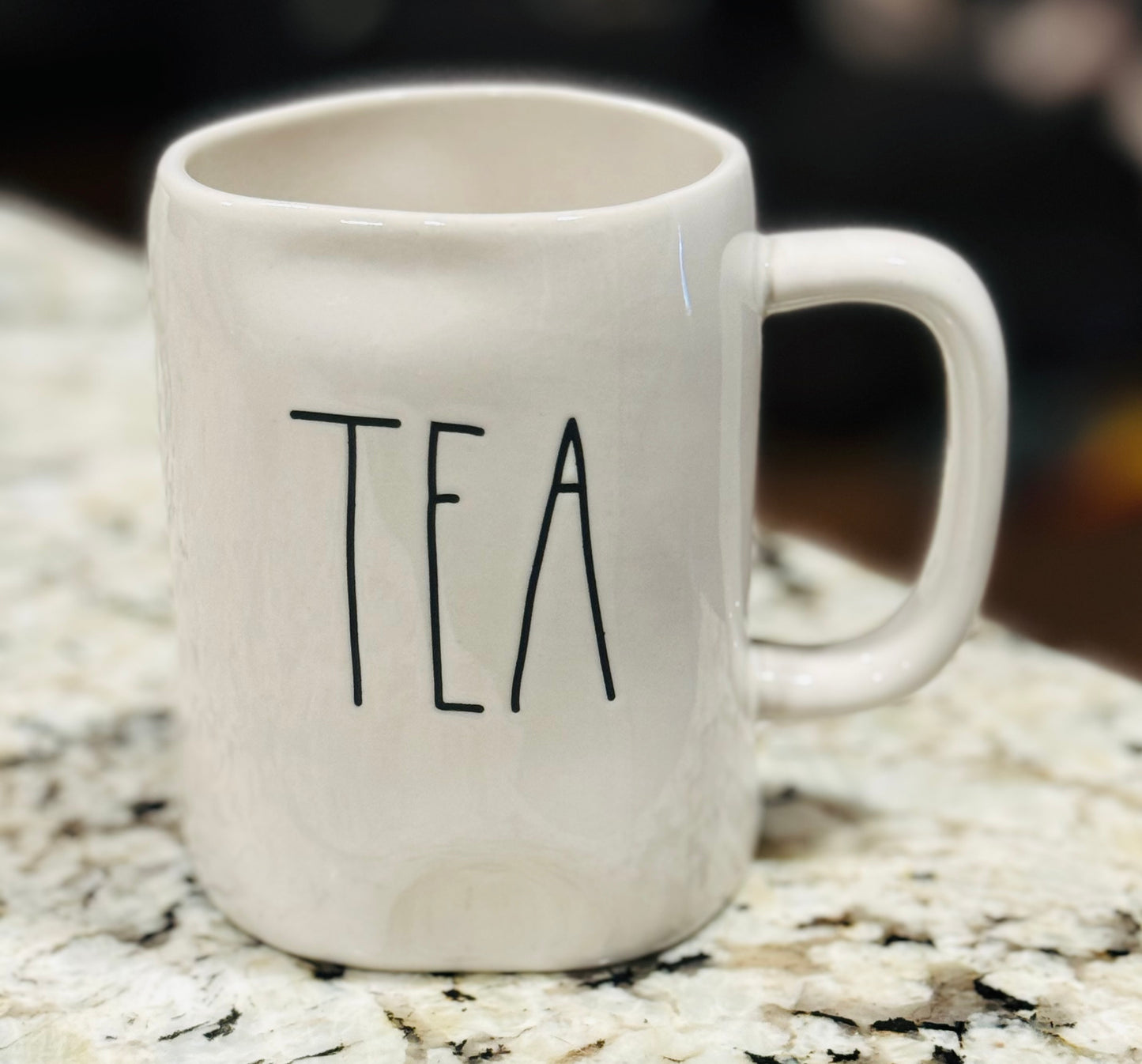 New Rae Dunn white ceramic mug TEA