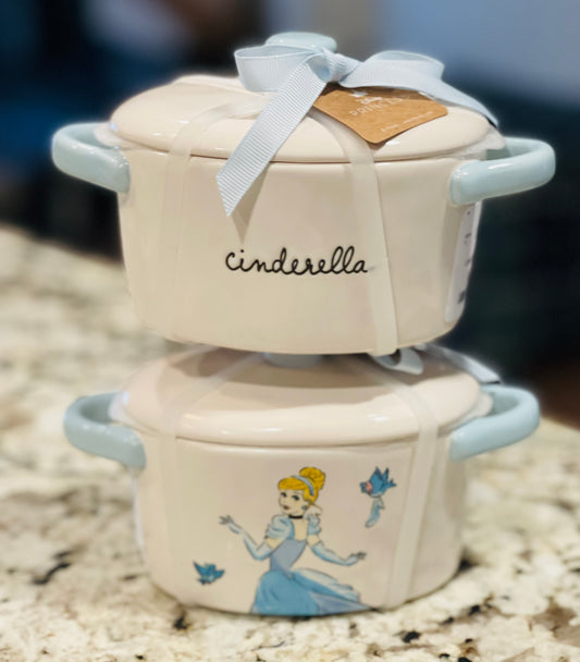 New Rae Dunn x Disney’s CINDERELLA small ceramic dish storage container