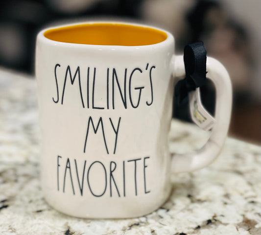 New Rae Dunn x Elf movie ceramic coffee mug SMILING’S MY FAVORITE