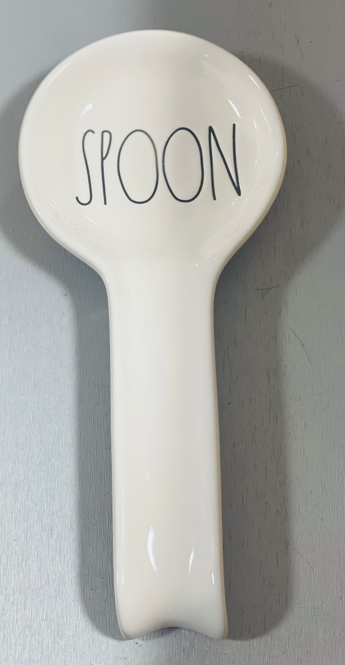 New Rae Dunn white ceramic SPOON spoon rest