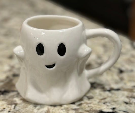 New white ceramic Halloween 🎃 ghost coffee mug decor