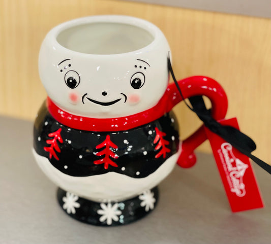 New ceramic Christmas decor Joanna Parker snowman coffee mug