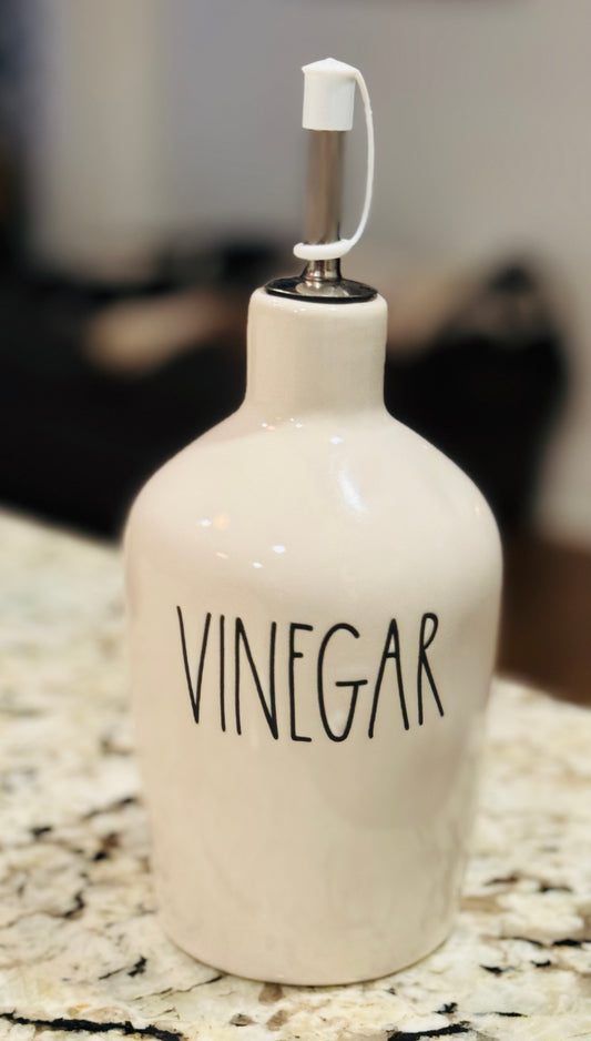 New Rae Dunn white ceramic VINEGAR storage cellar