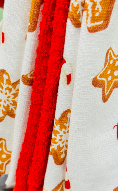 New 3-piece Christmas hand towel set GIGI’S KITCHEN where sweet things happen