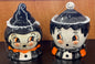 New Halloween release 26” Joanna Parker ceramic trinket bowl set Frankenstein and Bride