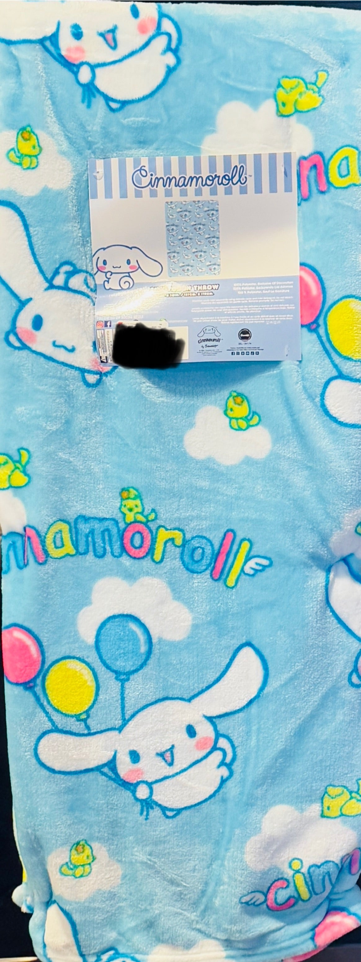 New blue Hello Kitty Cinnamon Roll silk touch throw blanket 50x70