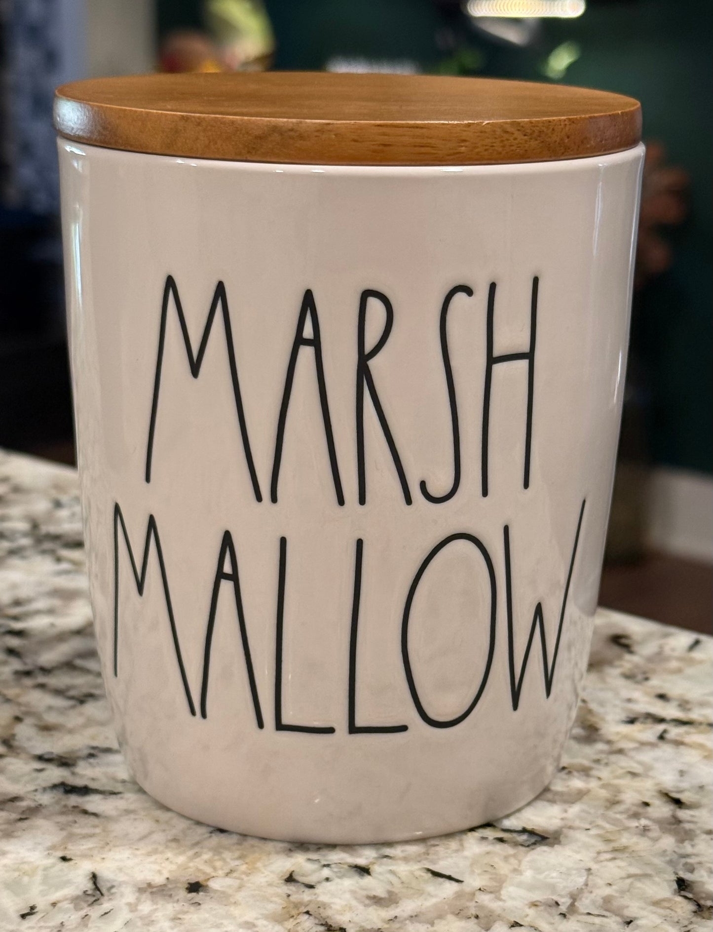 New Rae Dunn white ceramic 5” MARSHMALLOW storage cellar