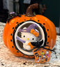 New Blue Sky Ceramics Hello Kitty tealight pumpkin Halloween decor holder 6”